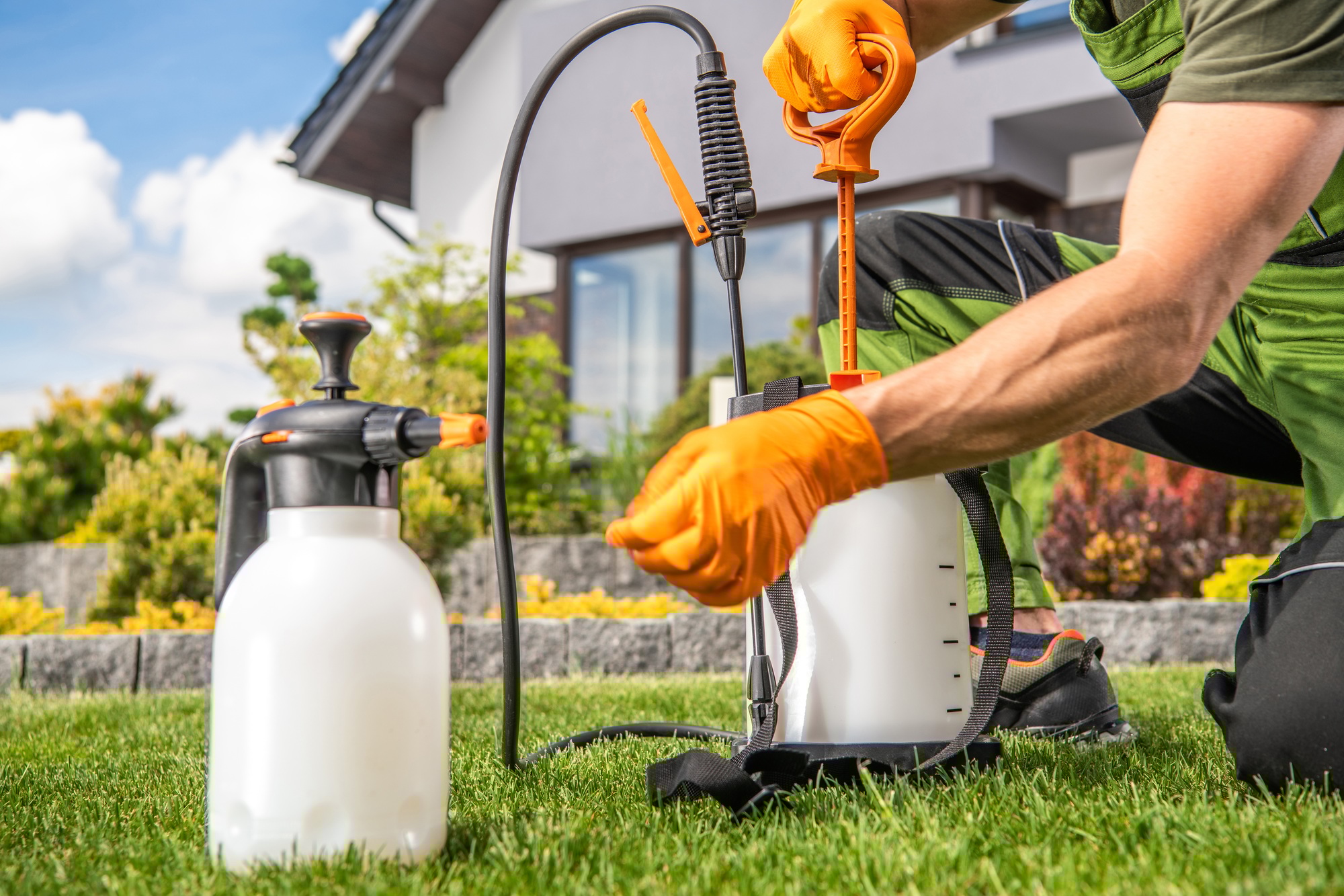 Fungicide and Insecticide Garden Equipment Preparation