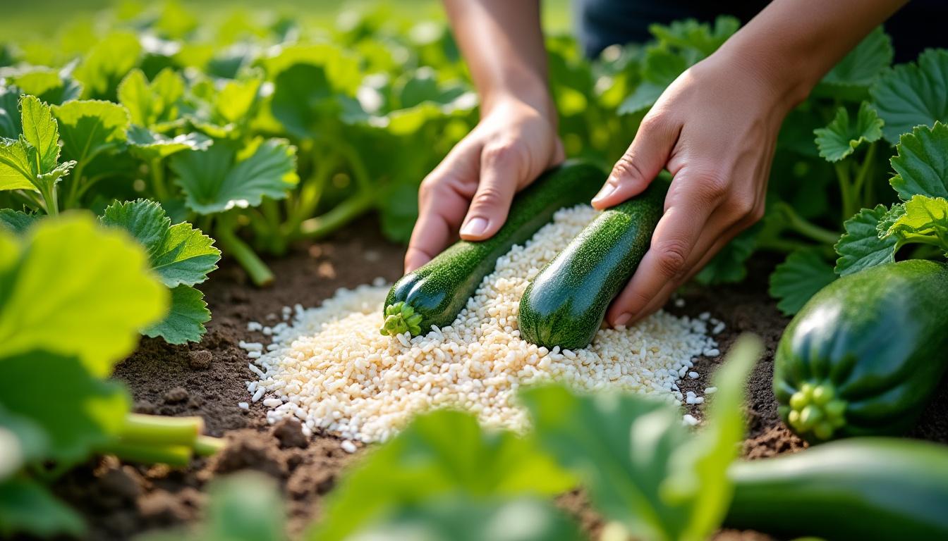 découvrez comment l’ajout de riz au pied des courgettes peut transformer la croissance de vos plantes, enrichir le sol et protéger naturellement votre potager. astuce naturelle et facile à essayer !