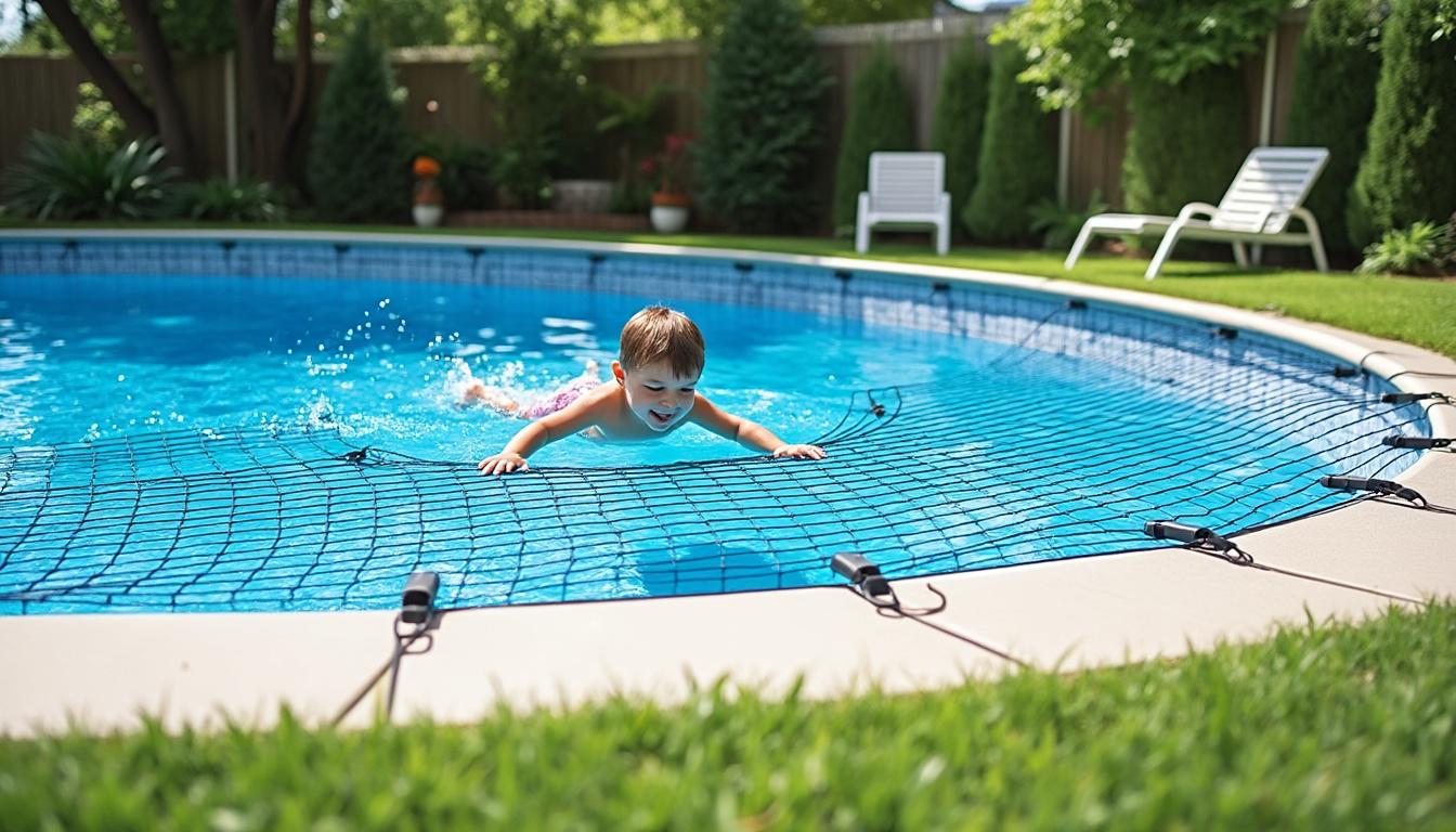 découvrez comment un filet de sécurité pour piscine protège efficacement les enfants et prévient les accidents domestiques en assurant une protection optimale autour de l'eau.