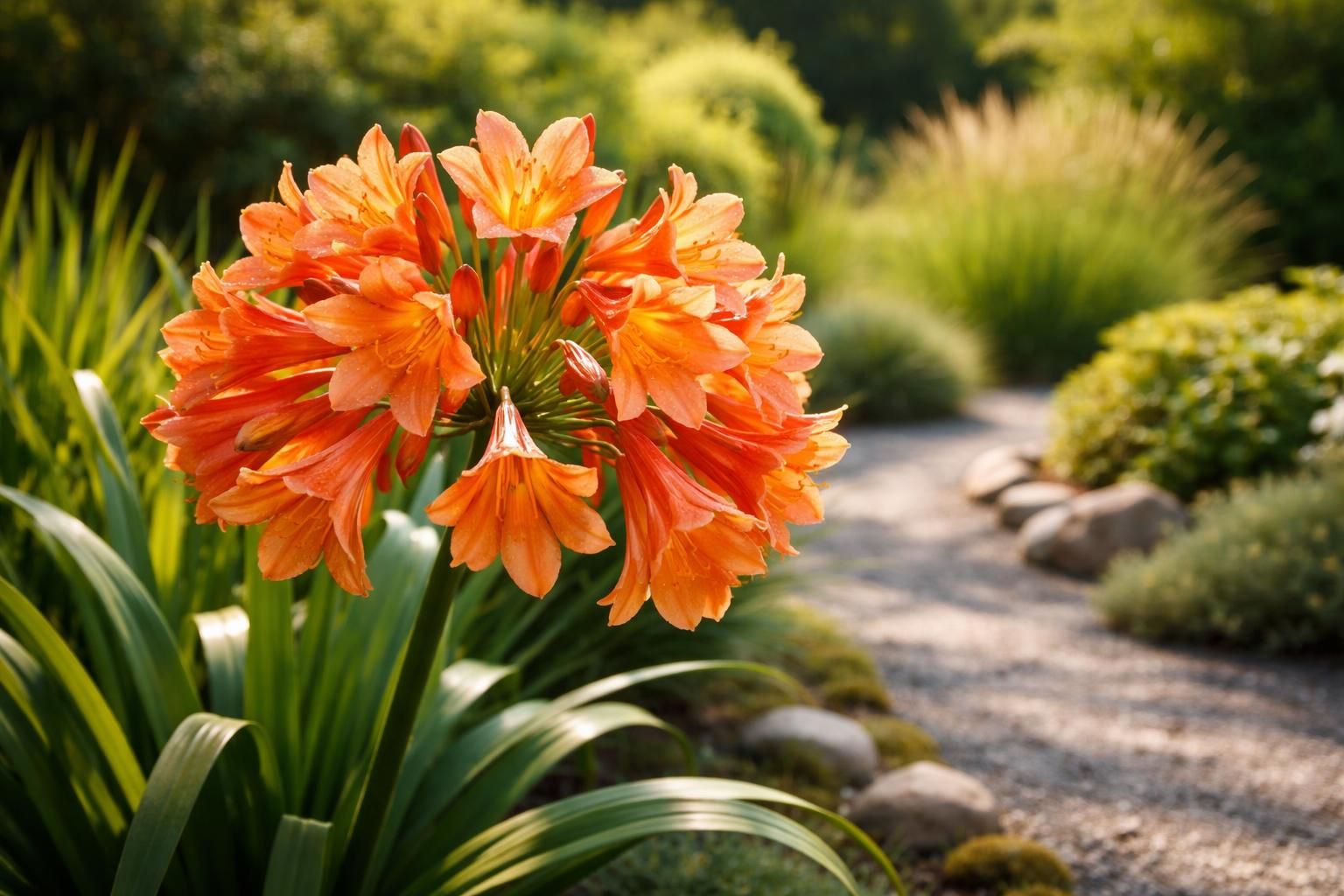 découvrez l'agapanthe orange, une fleur éclatante qui apporte une touche de couleur vivifiante à votre jardin ou paysage. idéale pour illuminer vos espaces verts avec élégance.