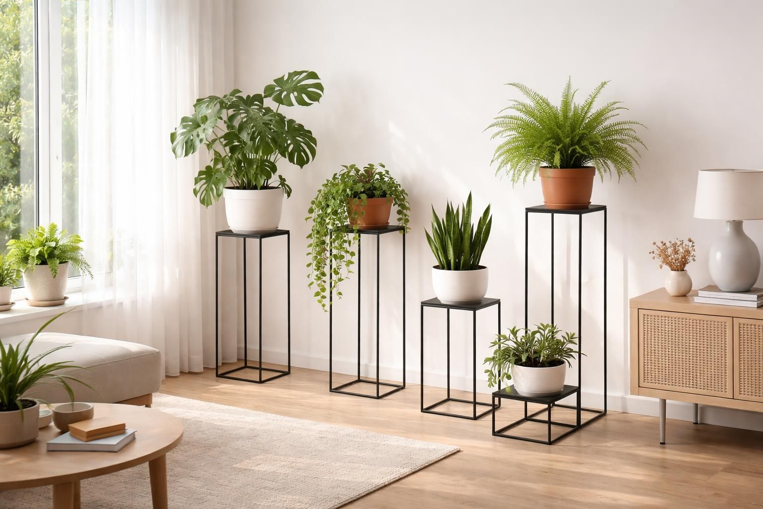 découvrez comment créer une ambiance moderne et élégante avec des porte-plantes métalliques, en alliant design contemporain et touche naturelle pour sublimer votre intérieur.