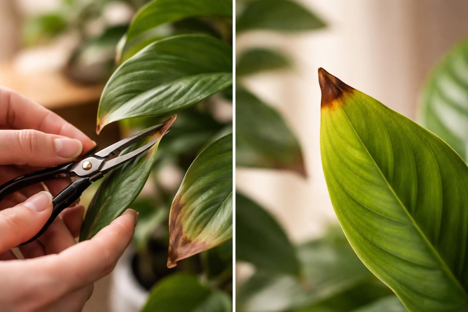 découvrez s'il est préférable de couper les bouts des feuilles marron ou de laisser la nature suivre son cours pour le bien-être de vos plantes.