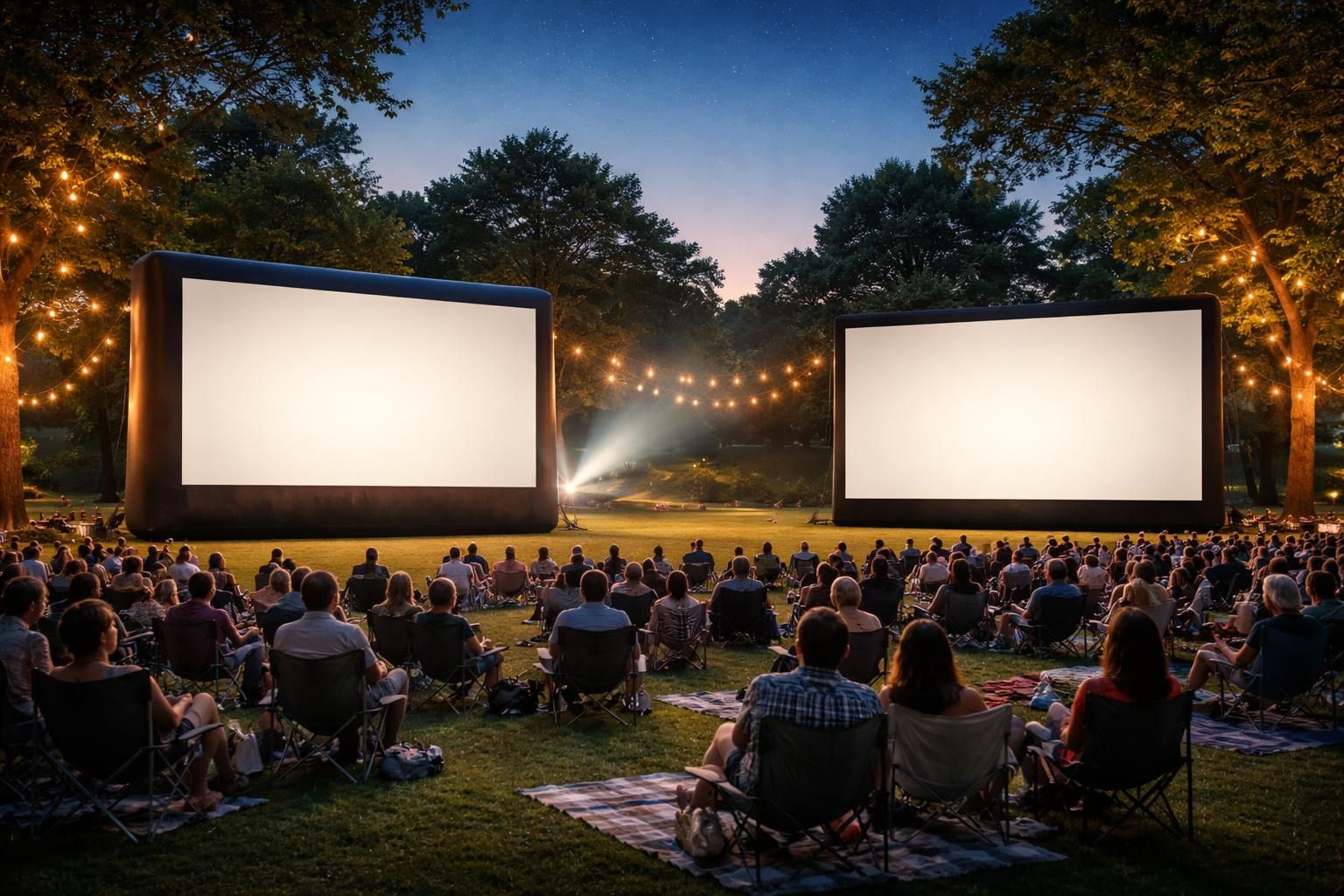 Écran gonflable ou cadre : le meilleur choix pour cinéma extérieur
