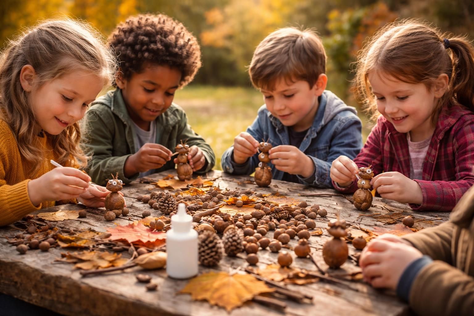 découvrez des idées créatives d'activités manuelles avec des glands pour divertir et stimuler l'imagination des enfants.
