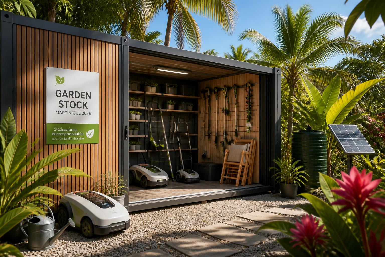Garde-meubles en Martinique : tendances 2026 pour le stockage d’équipements de jardin