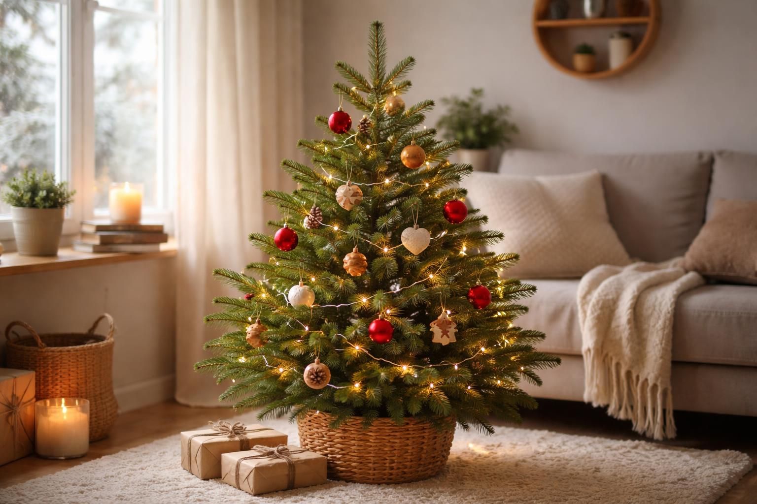 découvrez le petit sapin de noël naturel, idéal pour décorer les petits espaces avec charme et authenticité pendant les fêtes.