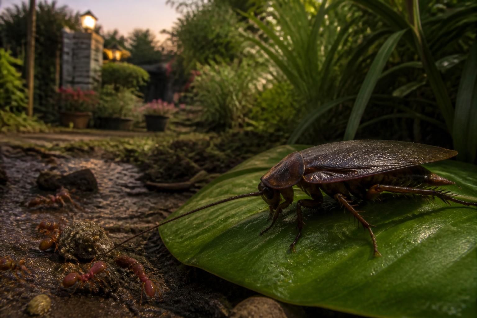 Pourquoi le danger du cafard dans des jardins ne doit pas être négligé