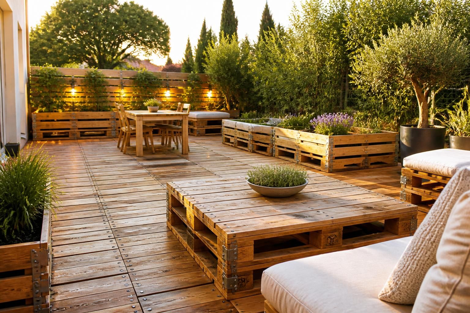 découvrez des idées inspirantes pour créer une terrasse en palette avec des techniques de pose simples et des finitions durables pour un extérieur esthétique et écologique.